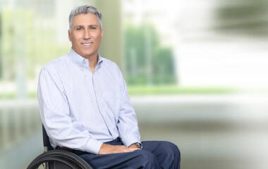 Man in wheelchair