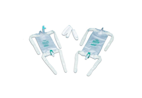 Picture of Dispoz-a-Bag Anti-Reflux 19oz Urinary Leg Bag  w/ 18" tubing